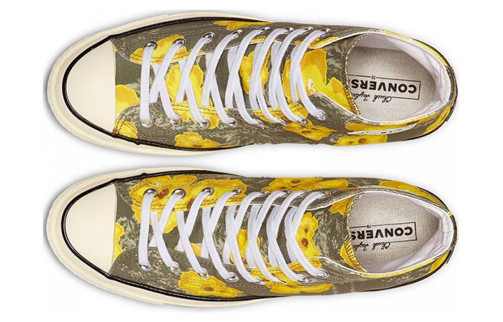 Кеды Converse Chuck Taylor 70S (желто-серые) — Жёлтый / серый — фото 3