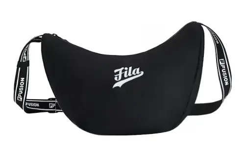 FILA FUSION Fabric Dumpling Bag Crossbody Bags Regular Unisex Black