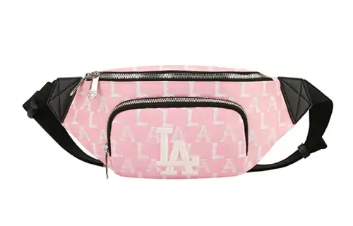 MLB Monogram Collection Polyester Fanny Pack Regular Unisex Cherry Blossom Pink