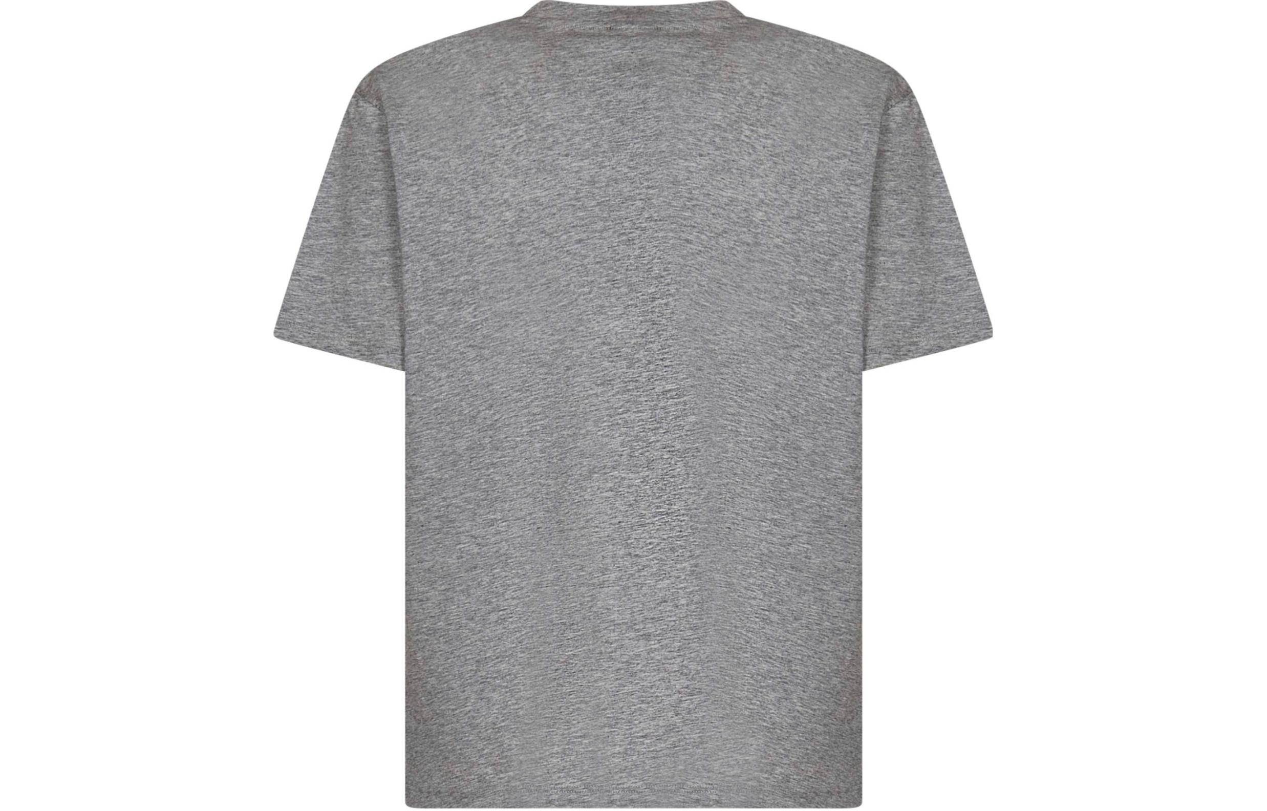 Мужская футболка BALMAIN Logo Print T-Shirt (серая) — фото 2