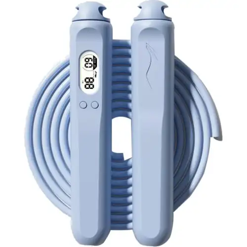 Li Ning, electronic school jump rope for teaching maths for adults, children's steel wire for gym for students, handle PVC, indoor, primary and secondary school, material