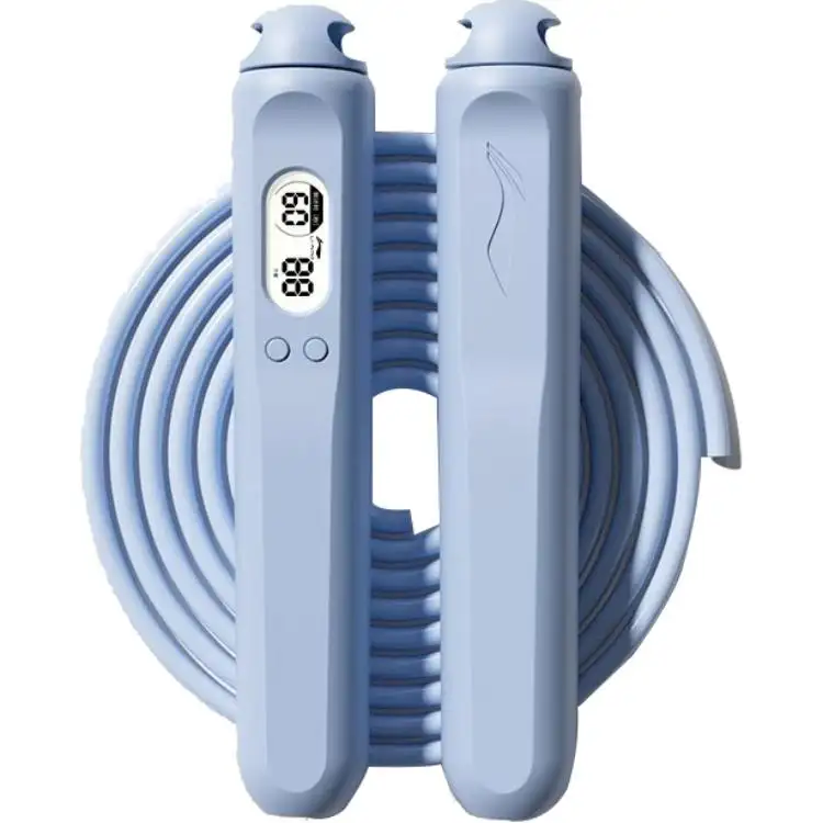 Li Ning, electronic school jump rope for teaching maths for adults, children's steel wire for gym for students, handle PVC, indoor, primary and secondary school, material