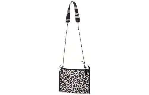 Converse Musette Nylon Fabric Shoulder Bag, Crossbody Bag Regular Unisex Black White
