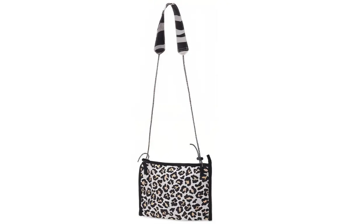 Converse Musette Nylon Fabric Shoulder Bag, Crossbody Bag Regular Unisex Black White