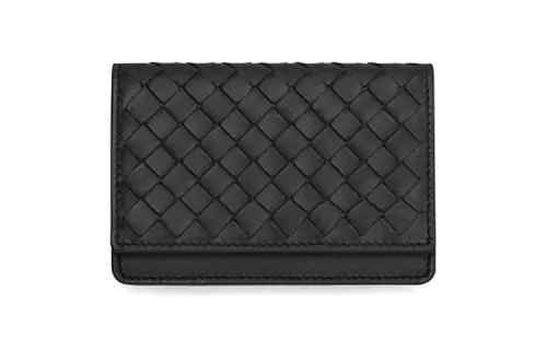 Bottega Veneta Lambskin Clutch Wallet Men's Black