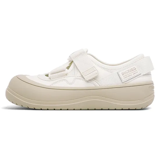 Dickies Slip-Resistant Height Increasing Mid-Top Skateboard Shoes Women's Beige Brown