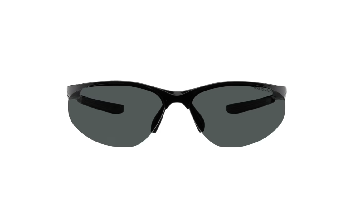 Nike Plate Frame Acetate Irregular Shape Sunglasses Unisex Black