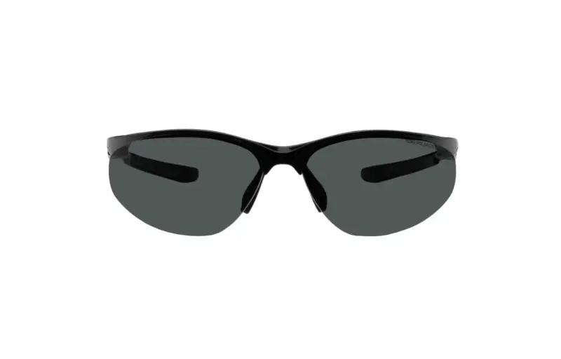 Nike Plate Frame Acetate Irregular Shape Sunglasses Unisex Black