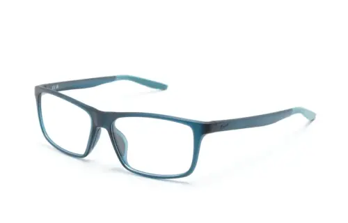 Nike Acetate Square Eyeglass Frames Women's Blue