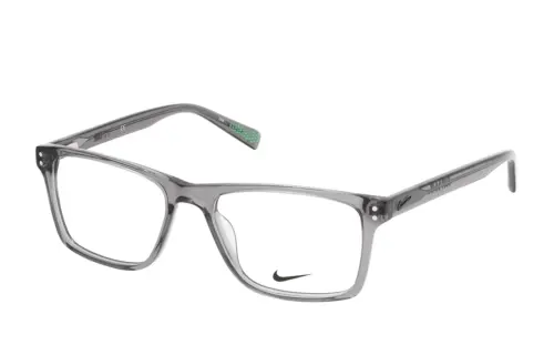 Nike Plastic Square Eyeglass Frames Unisex Gray