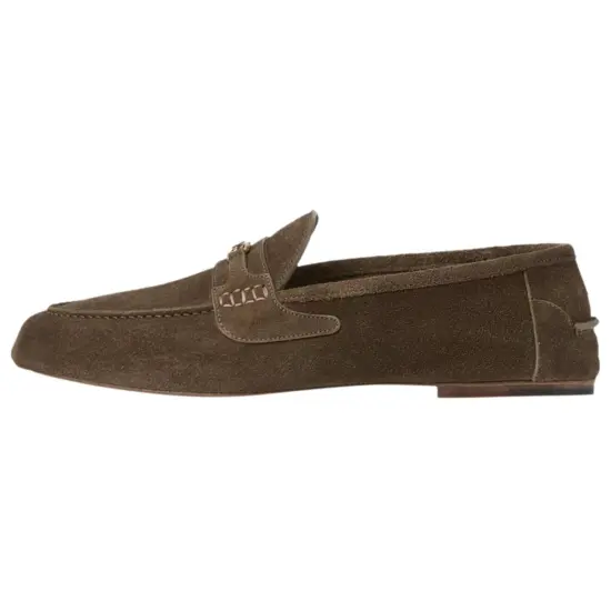 GUCCI Interlocking G Suede Loafers