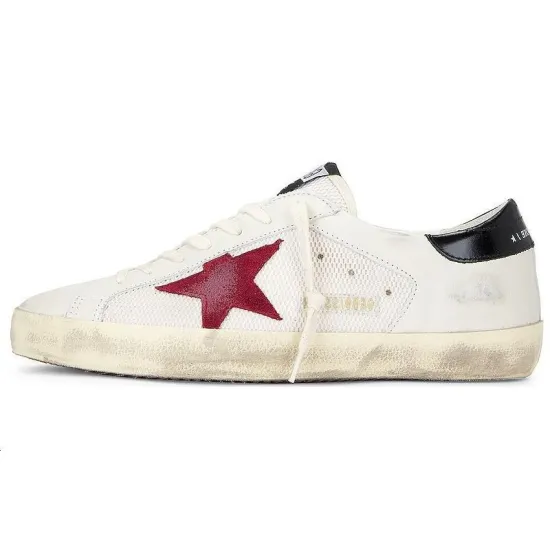 Golden Goose Super-Star White Red Black