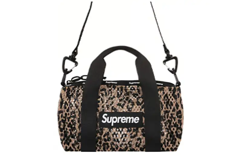 Supreme Nylon Handbag, Shoulder Bag, Crossbody Bag Mini Unisex Leopard Print