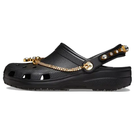 Crocs Classic Tiara Clogs 'Black Gold' Women's
