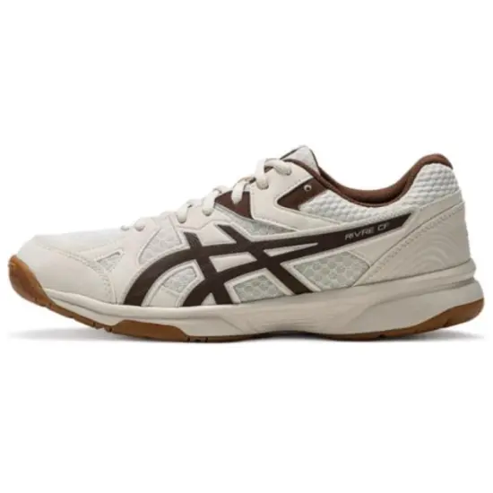 Asics River CS Badminton Shoes Unisex Low-top Beige/brown