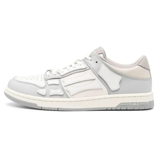 AMIRI Skel-Top Low Skateboard Shoes Men Low-Top Gray