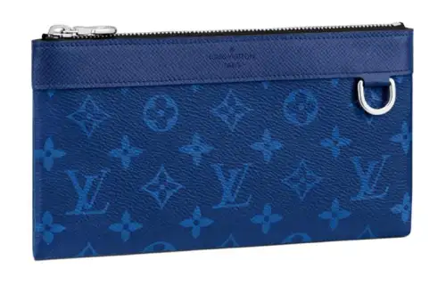 LOUIS VUITTON Discovery Pochette Monogram Pacific Taiga Pm Blue