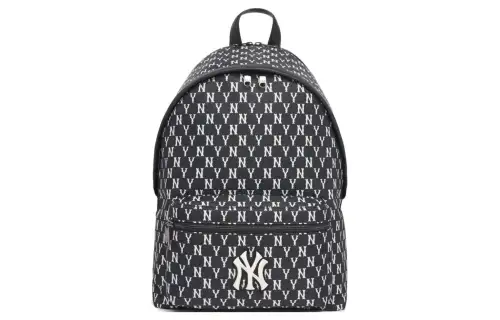 MLB Monogram Collection Polyester Backpack Regular Unisex Black
