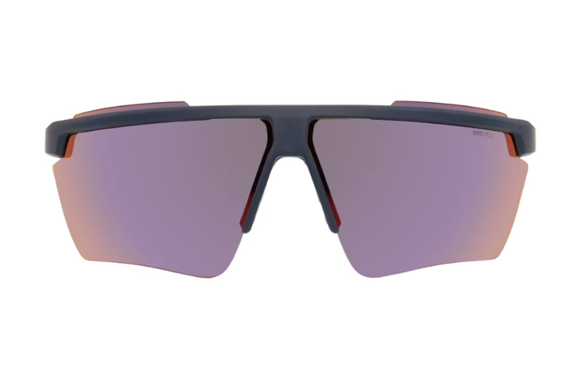 Nike Plate Frame Acetate Irregular Shape Sunglasses Men's Black