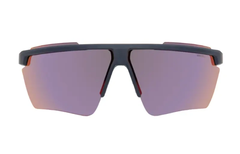 Nike Plate Frame Acetate Irregular Shape Sunglasses Men's Black