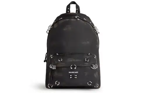 Balenciaga Explorer Fabric Backpack Women's Black