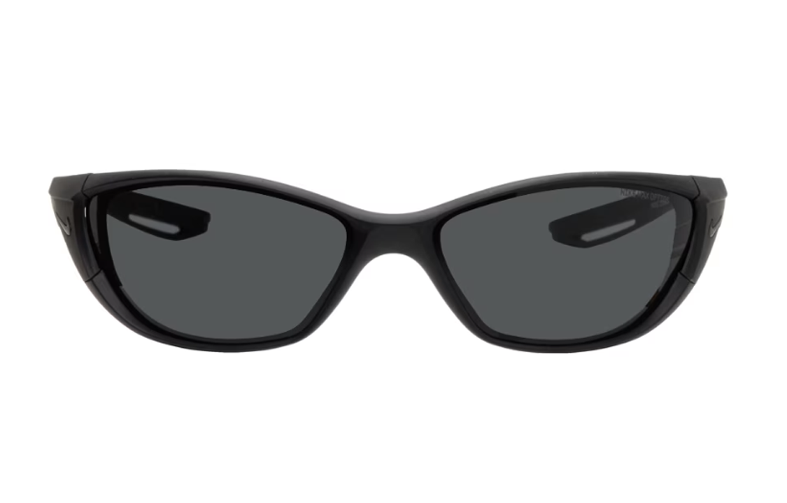 Nike Plate Frame Acetate Cat Eye Sunglasses Men's Black