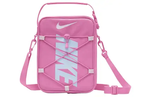 Nike Polyester Shoulder Bag, Crossbody Bag, Handbag Women's Naughty Pink