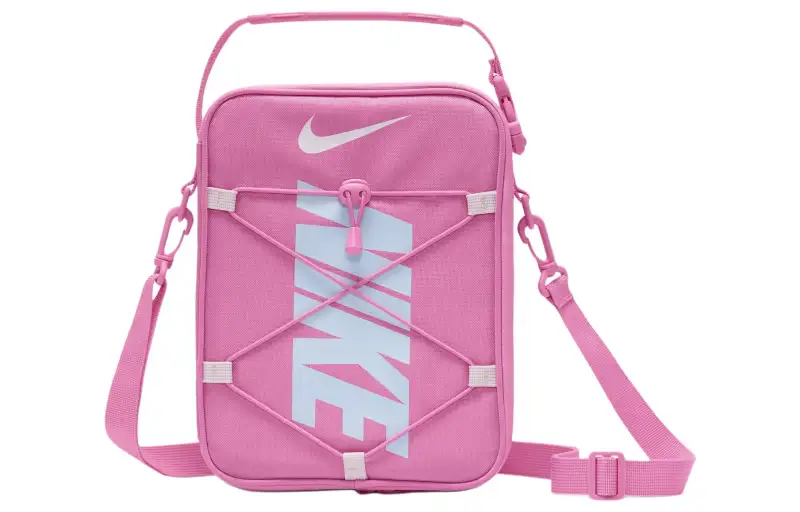 Nike Polyester Shoulder Bag, Crossbody Bag, Handbag Women's Naughty Pink