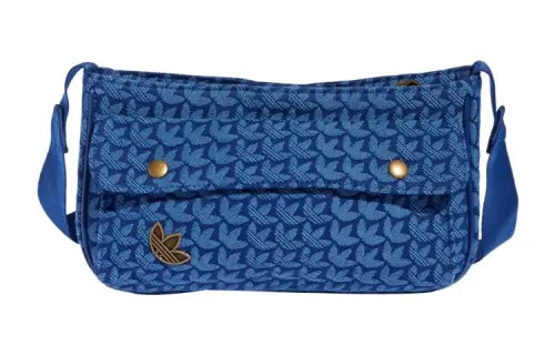 Adidas Originals Cotton Sports Bag, Shoulder Bag Regular Women's Blue