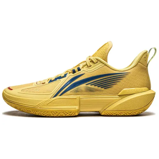 LiNing Light Speed 2 2.0 Cushioning Wear Resistant Low Top Basketball Shoes Men's Yellow Blue
