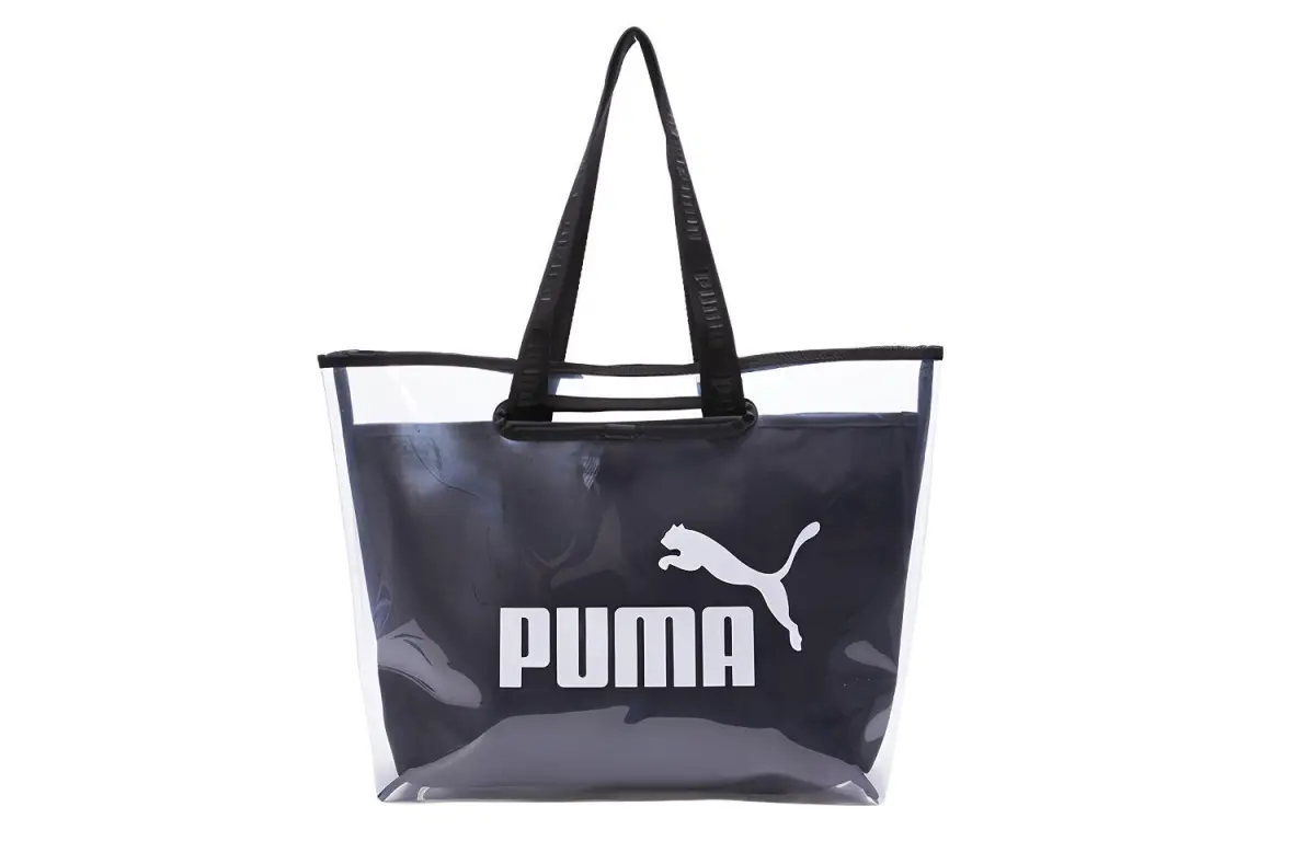 PUMA Fabric Combo Bag, Tote Bag, Shopping Bag, Shoulder Bag, Handbag Regular Unisex Pure Black