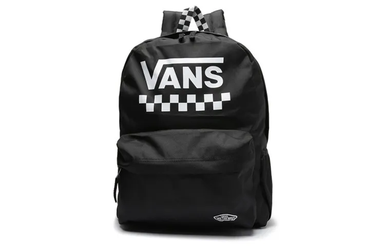 Vans Polyester Backpack Backpacks Unisex Black