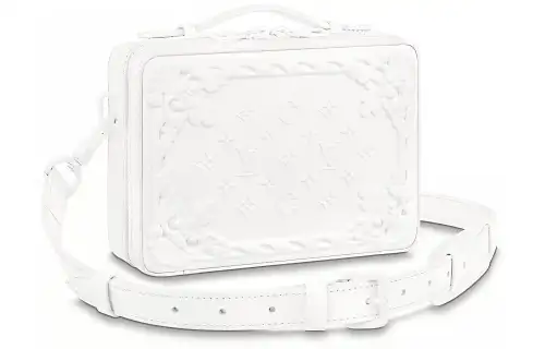 LOUIS VUITTON Handle Soft Trunk Optic White