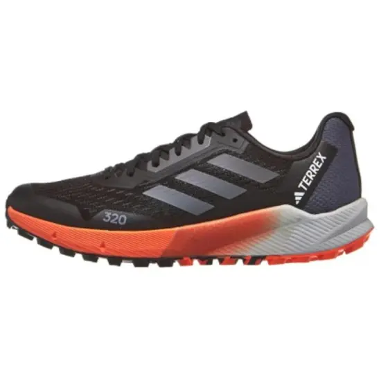 Adidas Terrex Agravic Flow 2.0 Trail Core Black Grey Impact Orange