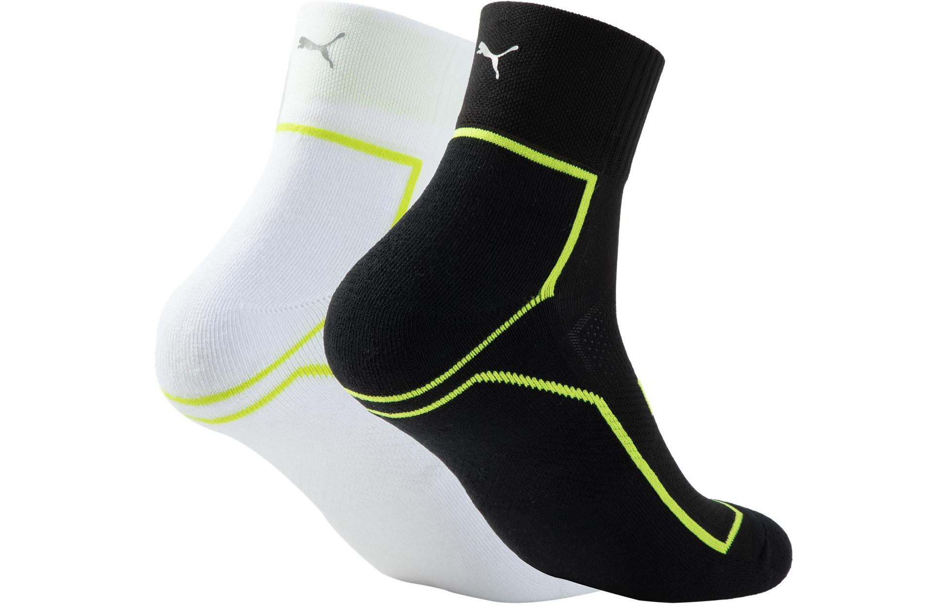 PUMA APAC Ankle Socks Unisex 2 Pack White+Black