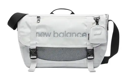 New Balance Nylon Shoulder Bag, Crossbody Bag Women's Gray