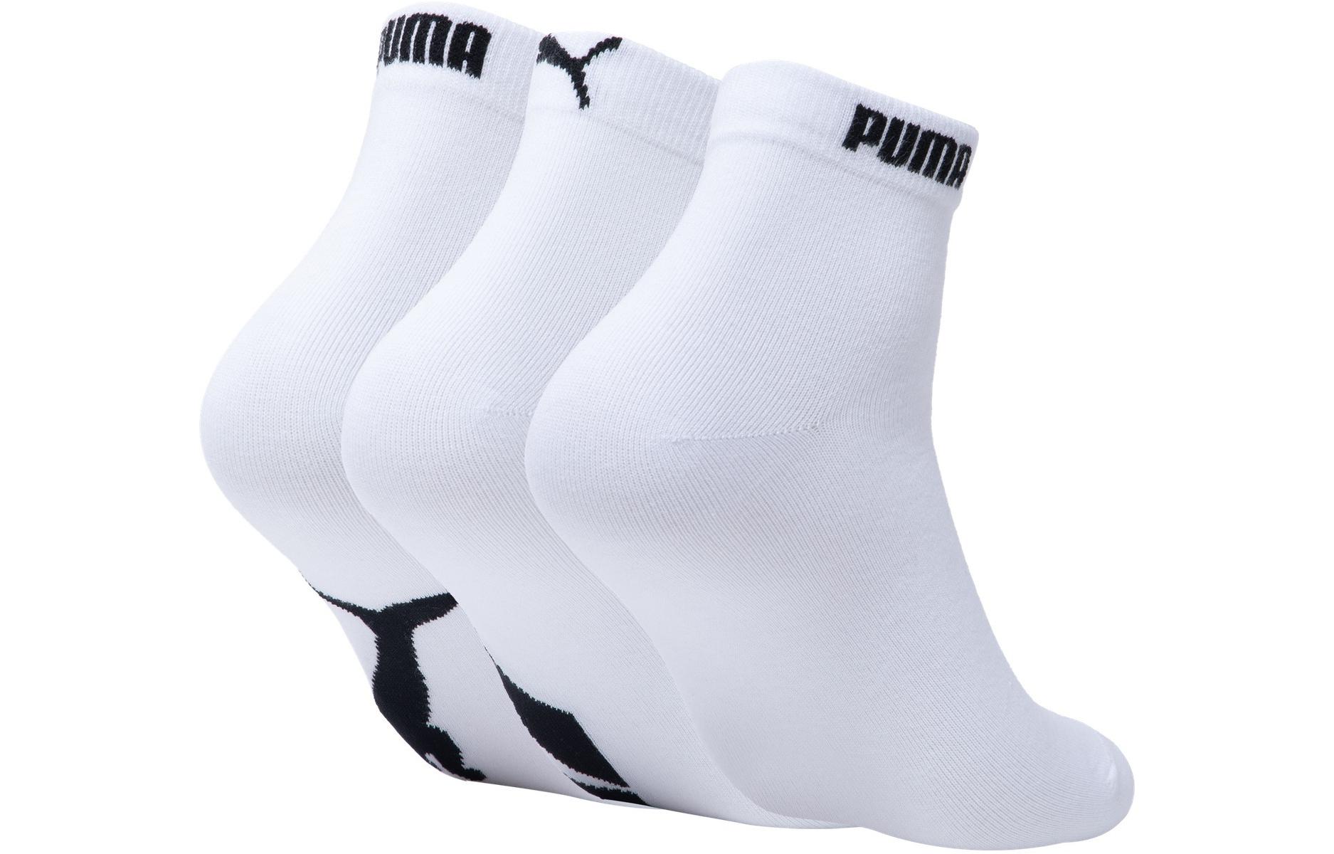 PUMA Ankle Socks Unisex 3 Pack White