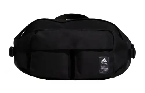Adidas Polyester One Shoulder Crossbody Fanny Pack Regular Unisex Black