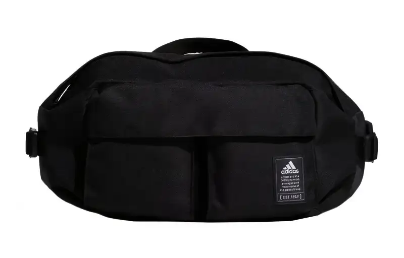 Adidas Polyester One Shoulder Crossbody Fanny Pack Regular Unisex Black
