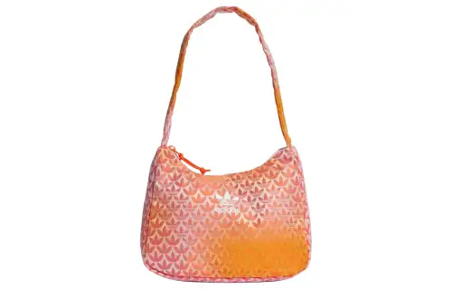 Adidas Originals Trefoil Recycled Polyester Handbag, Shoulder Bag Women's Orchid & Impact Orange & Crew Yellow