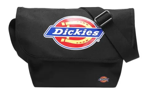 Dickies Polyester Messenger Bag, Crossbody Bag, Shoulder Bag Unisex Black