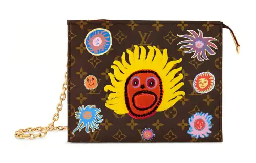 LOUIS VUITTON Lv X Yk Toiletry Pouch On Chain Face Print And Embroidery