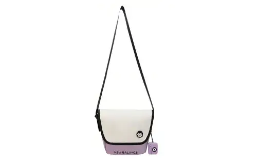New Balance × Noritake Collaboration Fabric Shoulder Bag, Crossbody Bag Regular Unisex White Purple & Color
