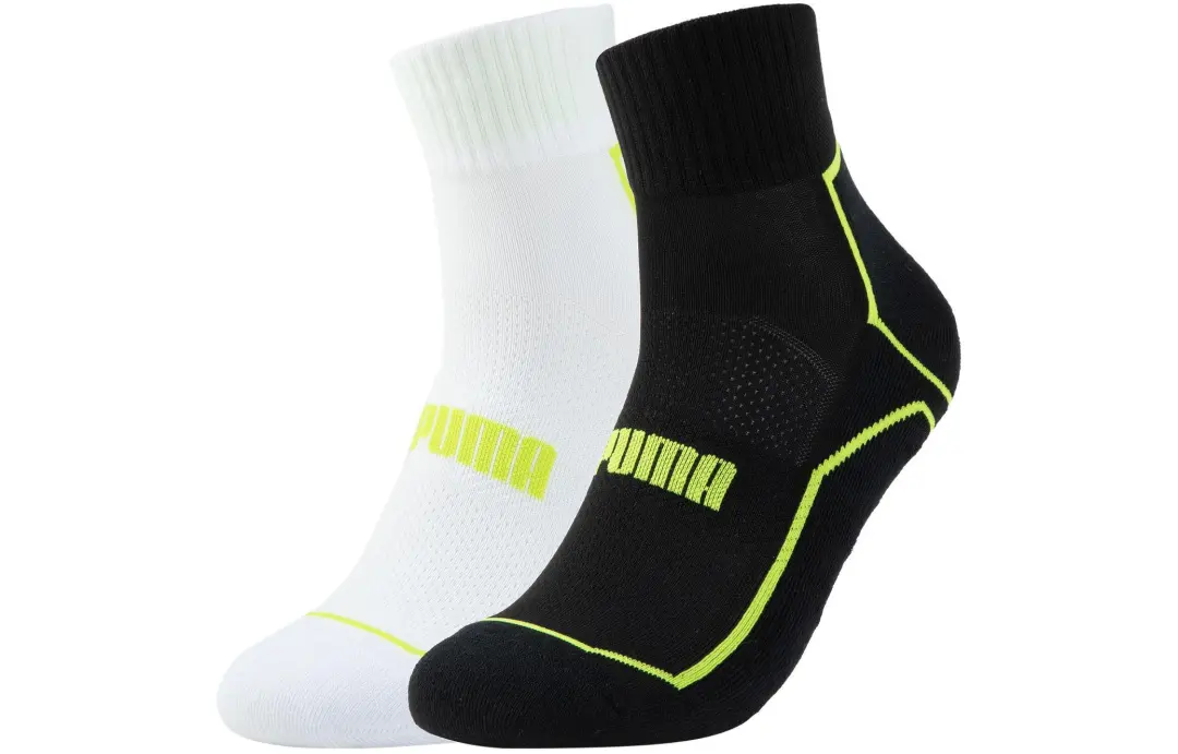 PUMA APAC Ankle Socks Unisex 2 Pack White+Black