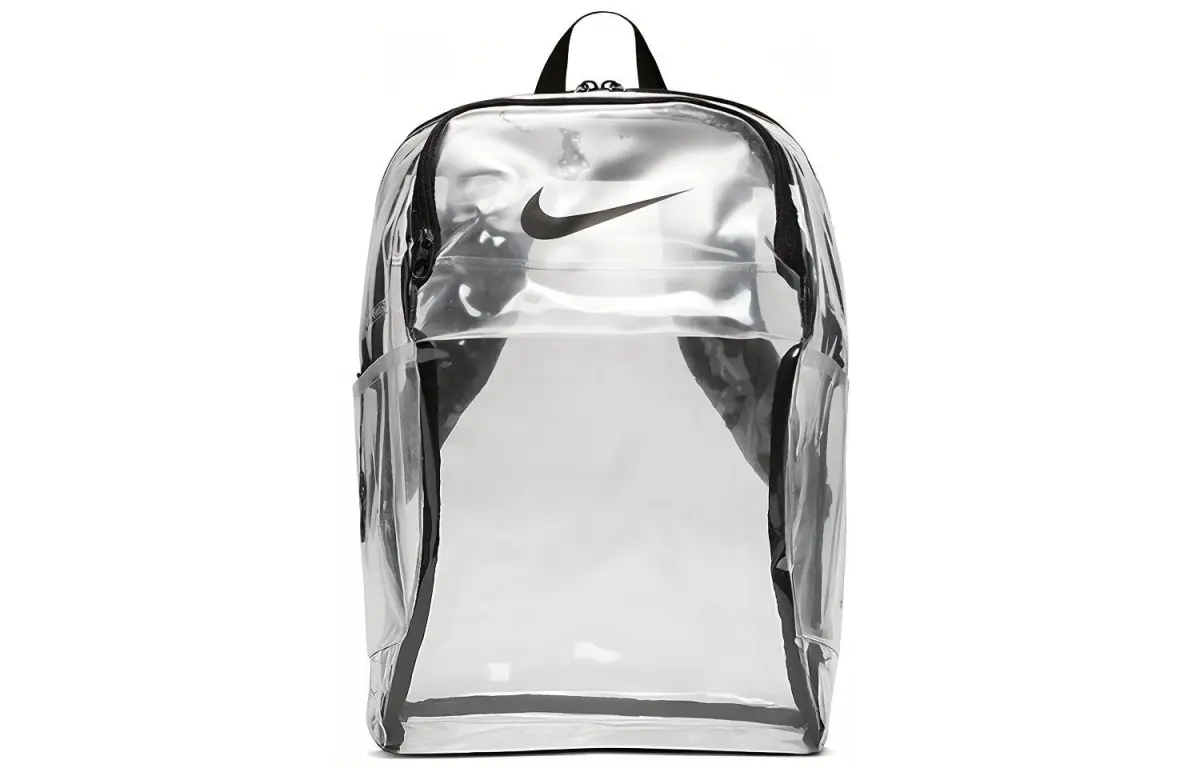Nike Polyester Backpack Regular Unisex Transparent