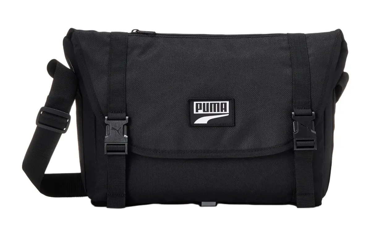 PUMA Polyester Messenger Bag, Crossbody Bag, Shoulder Bag Regular Unisex Black