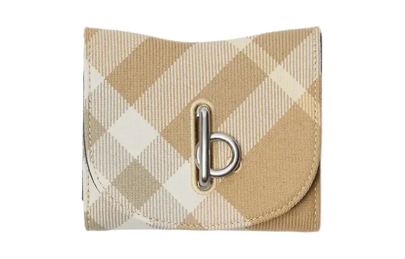 Burberry Polyester With Wool Wallet Women's Linen