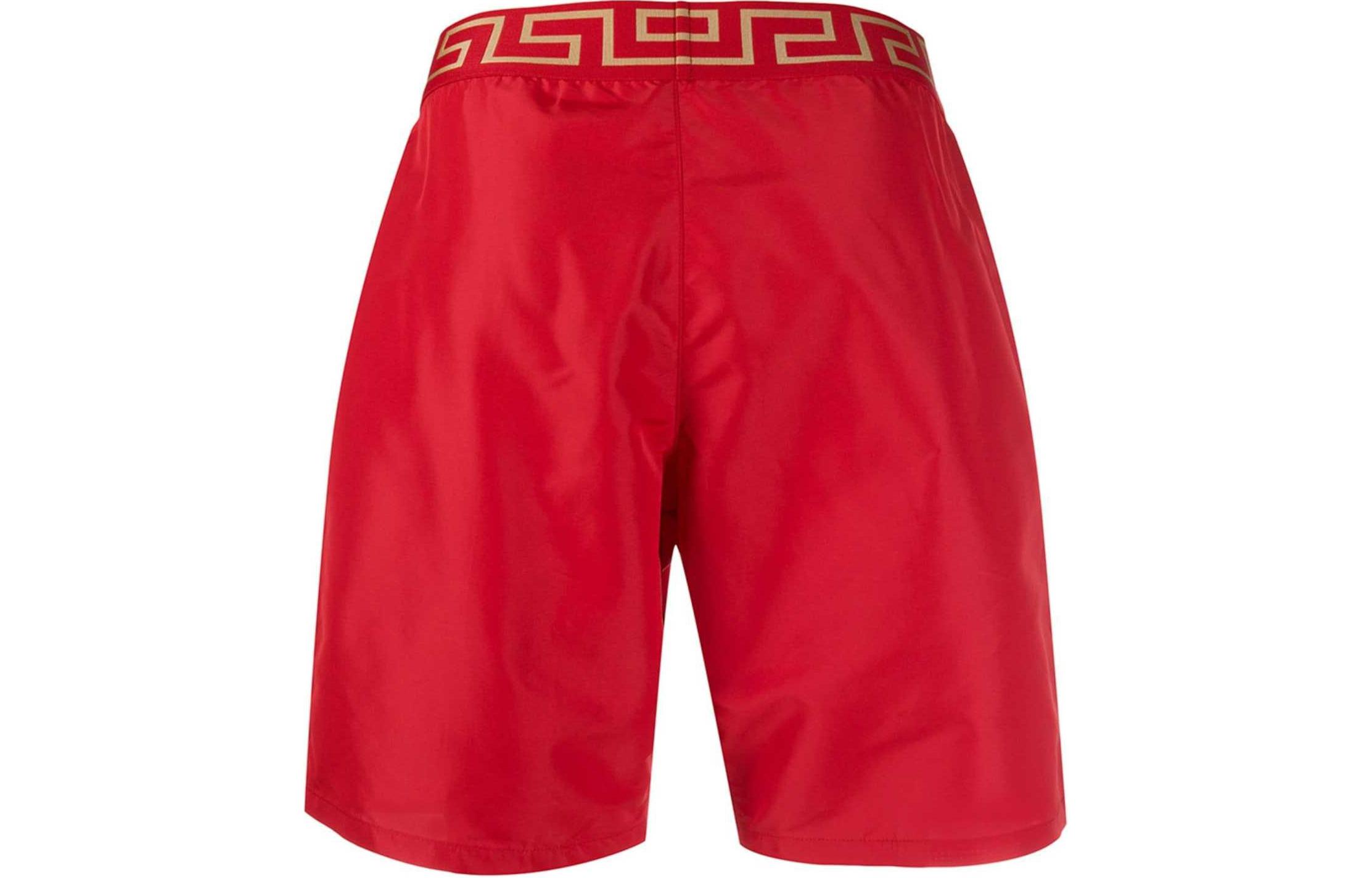 VERSACE Greca Waistband Swim Shorts