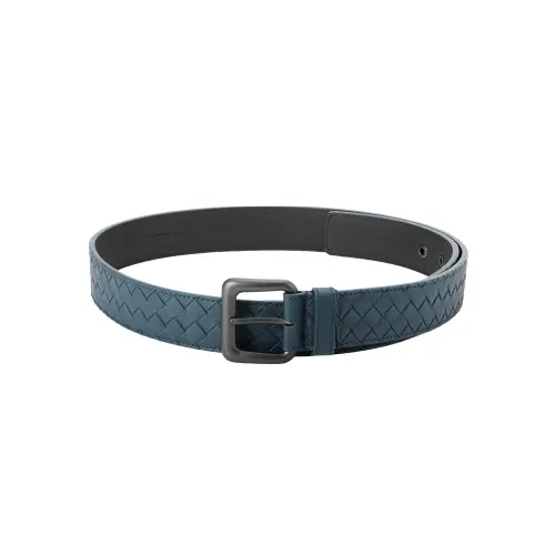 Bottega Veneta Pin Buckle Leather Belts Men's Blue Width 3.5cm