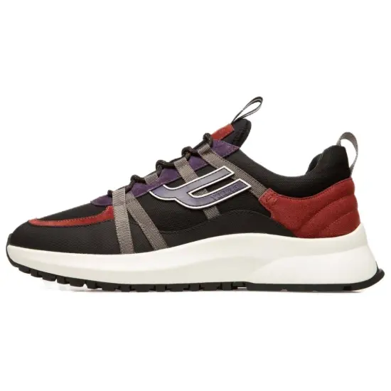 BALLY Slip Resistant Low Top Casual Shoes Men's Black Red